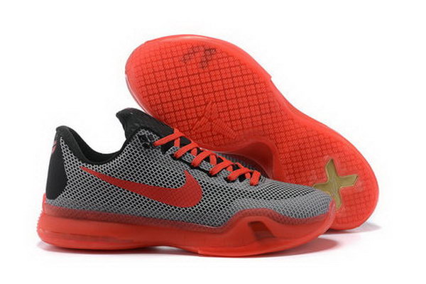 Nike Kobe X(10) Grey Red Sneakers Online Store